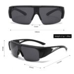 Sports Sunglasses 3538 Polarized Photochromic Clip-on Set