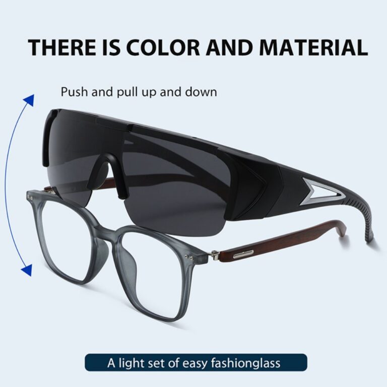 Sports Sunglasses 3538 Polarized Photochromic Clip-on Set