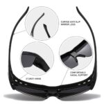 Sports Sunglasses 3538 Polarized Photochromic Clip-on Set